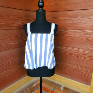 Versona Women's Striped Summer Crop Top Size Large